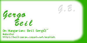 gergo beil business card